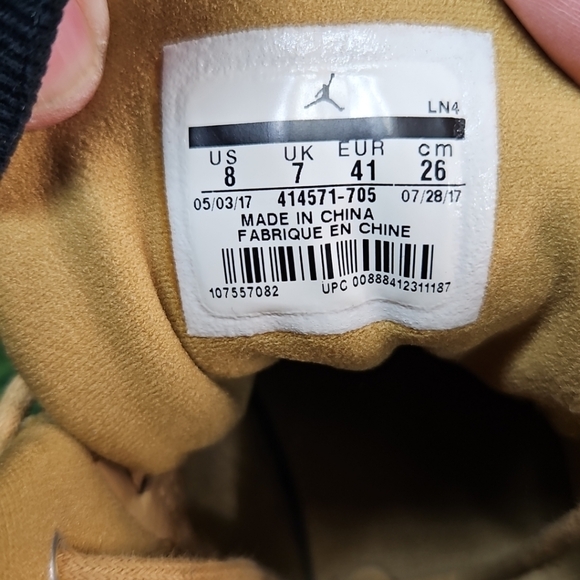 Nike Air Jordan 13 Retro Wheat 2017 Size 8 Men (9.5 Wmn) Fits Women size 9.5, m - Picture 13 of 15